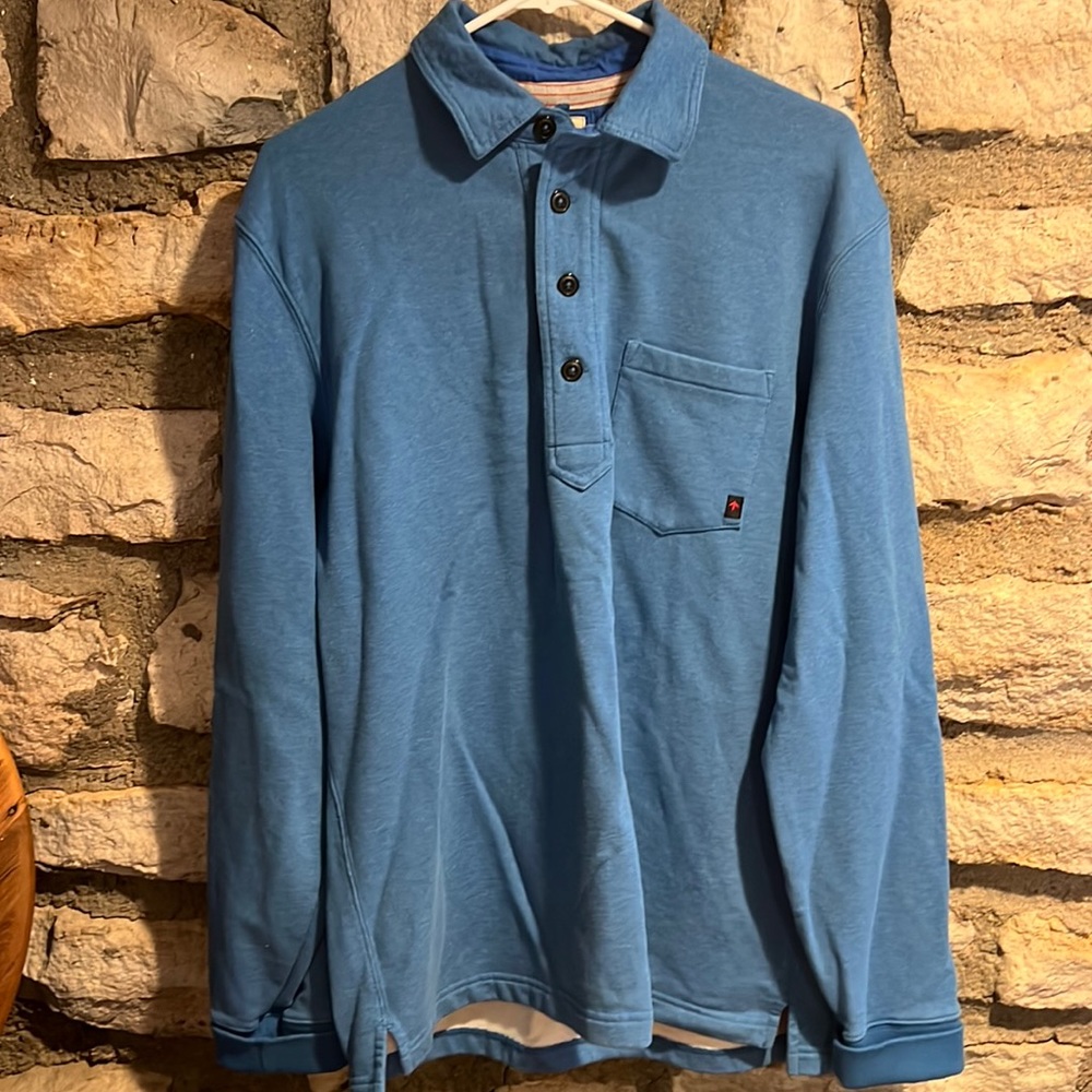 Relwen Frenchloop Polo - Cobalt Hthr / L